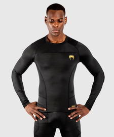 Рашгард Venum G-Fit Long Sleeves Rashguard Black Gold