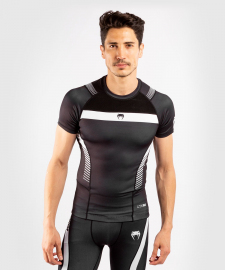 Рашгард з коротким рукавом Venum Nogi 3.0 Short Sleeves Rashguard Black White
