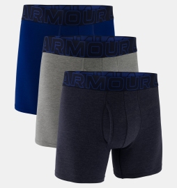 Mens Boxerjock® Under Armour Performance Cotton 6 3 Pack Midnight Navy Steel Full Heather Castlerock
