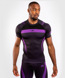Рашгард з коротким рукавом Venum Nogi 3.0 Short Sleeves Rashguard Black Purple