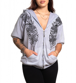 Жіноча кофта Affliction Coleford Ranch AW24280 Dapple Grey Lava Wash