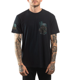 Футболка Affliction FD Smoke Screen Tee Black Lava Wash