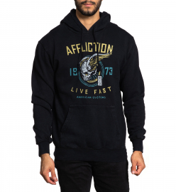Худі Affliction Whiskey Smash Hood A24547 Black Lava Wash