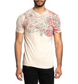 Футболка Affliction Everlasting A24338 Sand Lava Wash