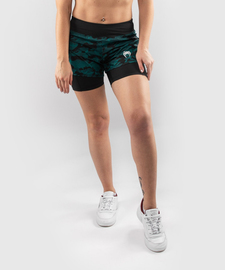Компресійні шорти Venum Defender Hybrid Compression Shorts Black Green