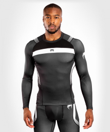 Рашгард Venum Nogi 3.0 Long Sleeves Rashguard Black White