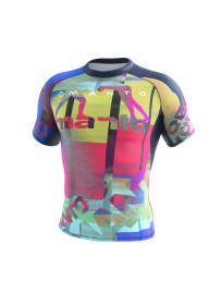 Рашгард з коротким рукавом MANTO Neon Abstract