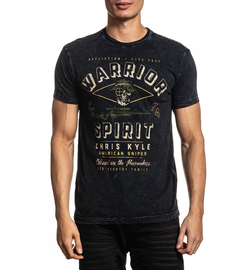 Футболка Affliction CK Valor SS Tee Black Lava Wash