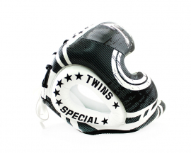 Боксерский шлем Twins Fancy FHGL3-TW5 Black White, Фото № 2