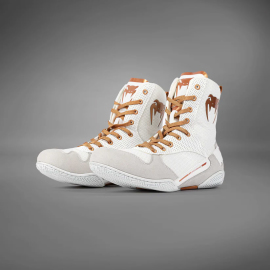 Боксерки Venum Elite Boxing Shoes White White Gold